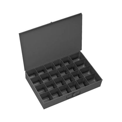 Stainless Pan Head Phillips Machine Screw Assortment in 24 Hole Locking Metal Tray Kit - 18-8 SS