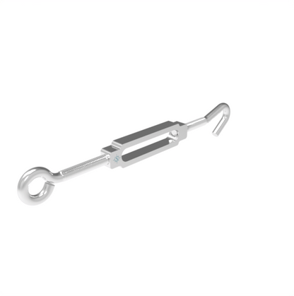 Hook and Eye Turnbuckle - Aluminum and Stainless Steel - Pick Your Size