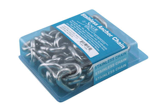 Marine Chain Pre-Pack - 316L Stainless Steel Anchor Chain - USA Mfg - Pick Your Size