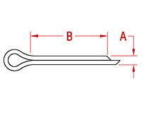 Stainless Cotter Pins - 18-8 Stainless Steel Cotter Pins for Maximum Corrosion Resistance