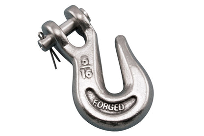 S0451- Stainless Clevis Grab Hook - 316 Stainless Steel - Marine and Industrial Applications - Pick Your Size