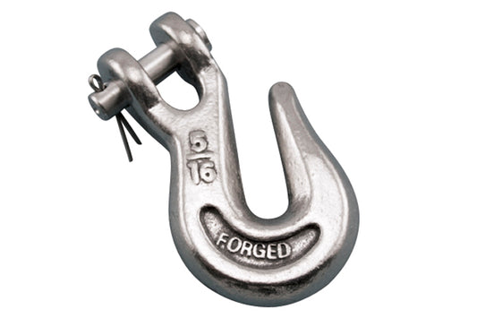 S0451- Stainless Clevis Grab Hook - 316 Stainless Steel - Marine and Industrial Applications - Pick Your Size