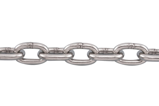 Sash Chain (S10) - 304 Stainless Steel - 100FT Roll - USA Mfg - Pick Your Size