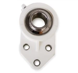 SUCTFB-204-12 Thermoplastic Three Bolt Flange Bearing - Stainless Steel Insert 3/4"