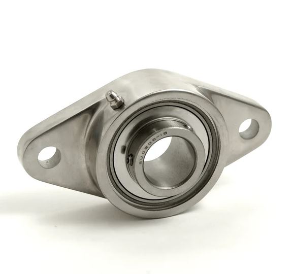 SUCSFL-207-23 Stainless Steel Two Bolt Flange - Stainless Steel Insert 1-7/16"